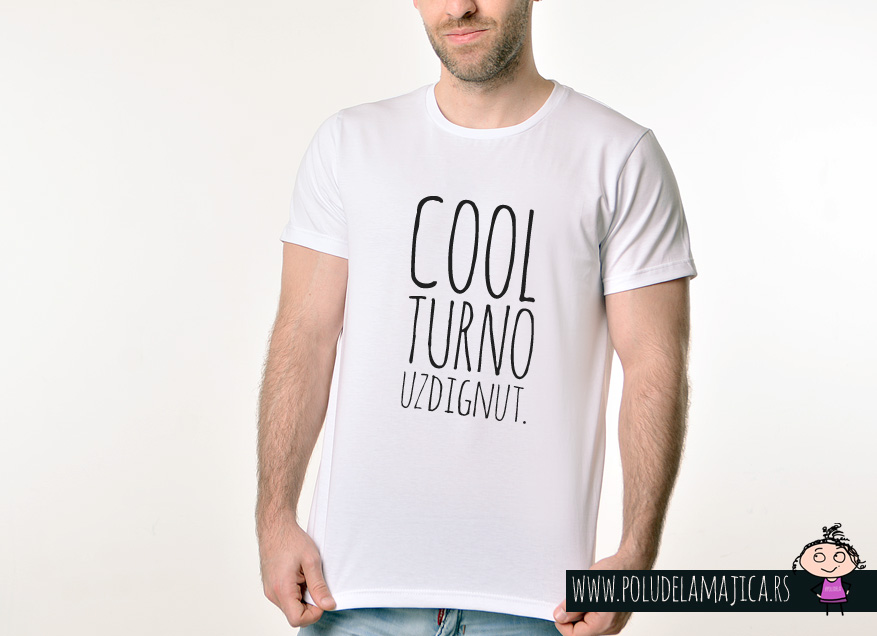 Muska Rules Majica sa natpisom - Coolturno Uzdignut - poludelamajica