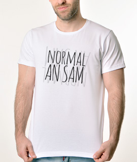 Muska Rules majica sa natpisom Normalan Sam - Proizvod