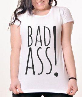 Zenska Rules majica sa natpisom Badass - Proizvod