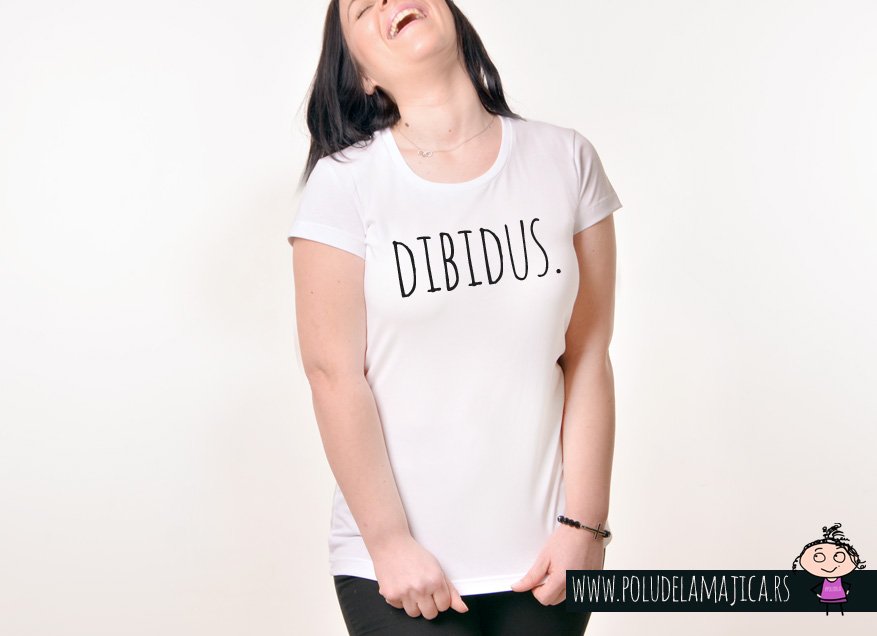 Zenska Rules majica sa natpisom Dibidus- poludelamajica