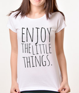 Zenska Rules majica sa natpisom Enjoy Little Things - Proizvod