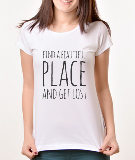 Zenska Rules majica sa natpisom Find A Beautiful Place - Proizvod