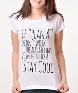 Zenska Rules majica sa natpisom If plan A didnt work -  Proizvod