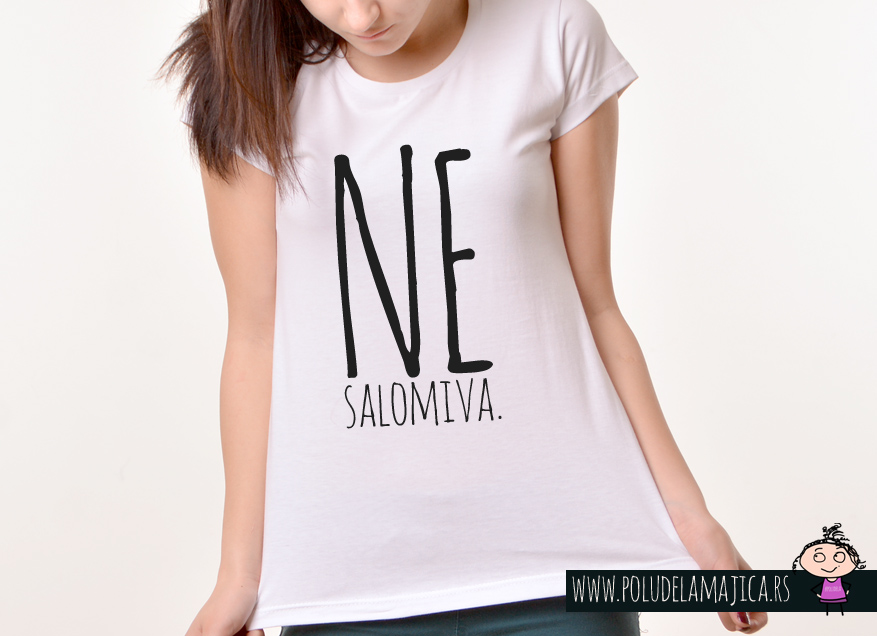 Zenska Rules majica sa natpisom Nesalomiva - poludelamajica