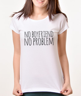 Zenska Rules majica sa natpisom No Boyfriend No Problem - Proizvod