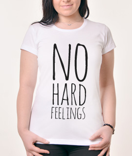 Zenska Rules majica sa natpisom No Hard Feelings - Proizvod