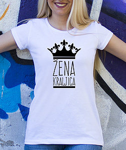 Poludela Majica Zena Kraljica