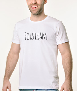 Muska Rules majica sa natpisom Forsiram - Proizvod