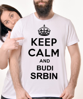 Muska Rules majica sa natpisom Keep Calm And Budi Srbin - Proizvod