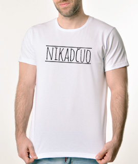 Muska Rules majica sa natpisom Nikad Cuo - Proizvod