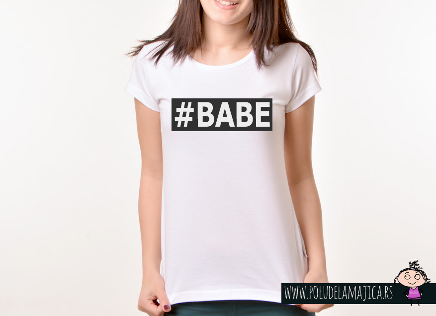 Zenska Rules majica sa natpisom Babe - poludelamajica