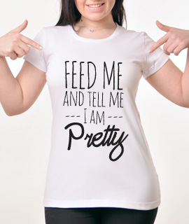 Zenska Rules majica sa natpisom Feed Me And Tell Me - Proizvod