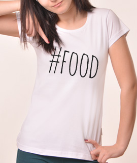 Zenska Rules majica sa natpisom Food - Proizvod