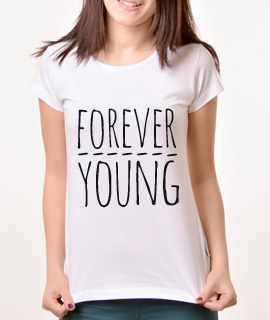 Zenska Rules majica sa natpisom Forever Young - Proizvod
