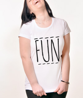 Zenska Rules majica sa natpisom Fun - Proizvod
