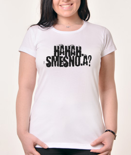 Zenska Rules majica sa natpisom Haha Smesno A -  Proizvod