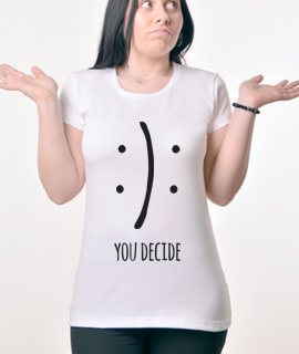 Zenska Rules majica sa natpisom You Decide - Proizvod